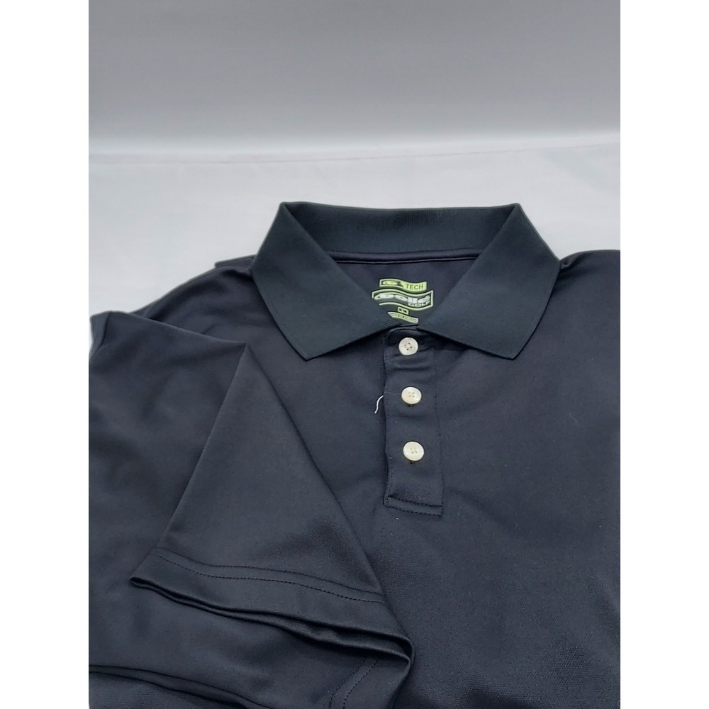 Bolle Golf Tech Mens Black‎ Short Sleeve Performance Polo Shirt Size Large L